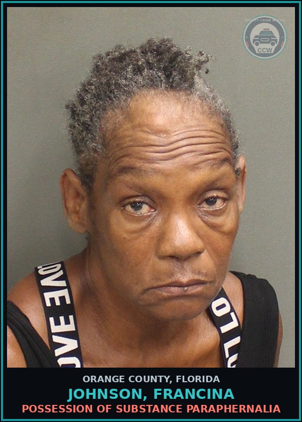 Booking mugshot of JOHNSON, FRANCINA in Orange County