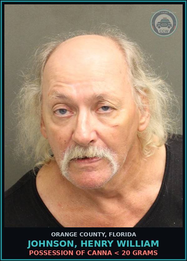 Booking mugshot of JOHNSON, HENRY WILLIAM in Orange County