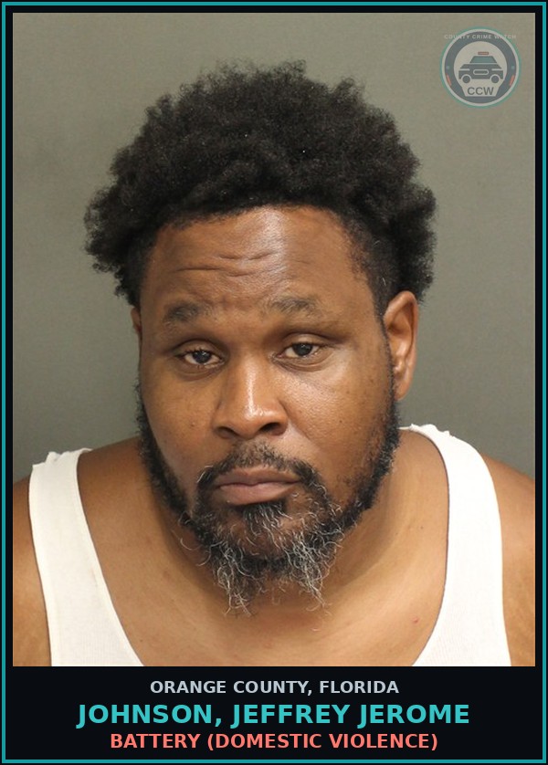 Booking mugshot of JOHNSON, JEFFREY JEROME in Orange County