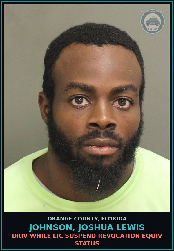 Booking mugshot of JOHNSON, JOSHUA LEWIS in Orange County