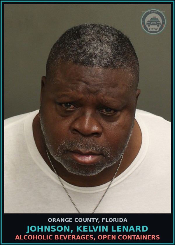 Booking mugshot of JOHNSON, KELVIN LENARD in Orange County