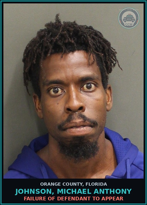 Booking mugshot of JOHNSON, MICHAEL ANTHONY in Orange County