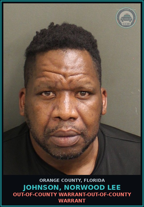 Booking mugshot of JOHNSON, NORWOOD LEE in Orange County