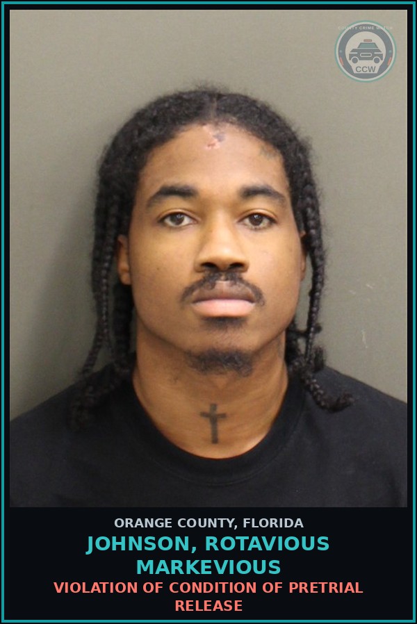 Booking mugshot of JOHNSON, ROTAVIOUS MARKEVIOUS in Orange County