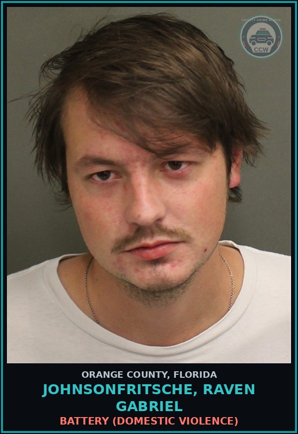 Booking mugshot of JOHNSONFRITSCHE, RAVEN GABRIEL in Orange County