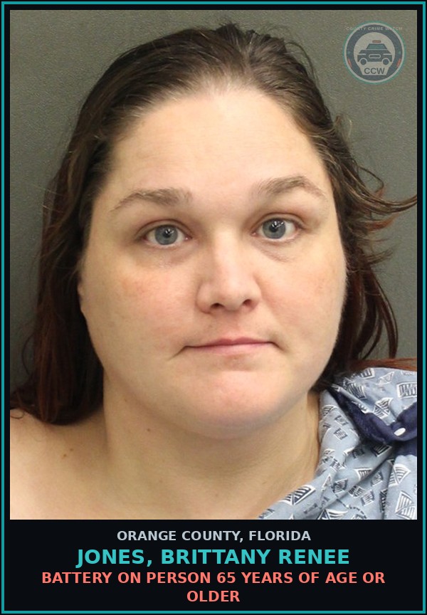 Booking mugshot of JONES, BRITTANY RENEE in Orange County