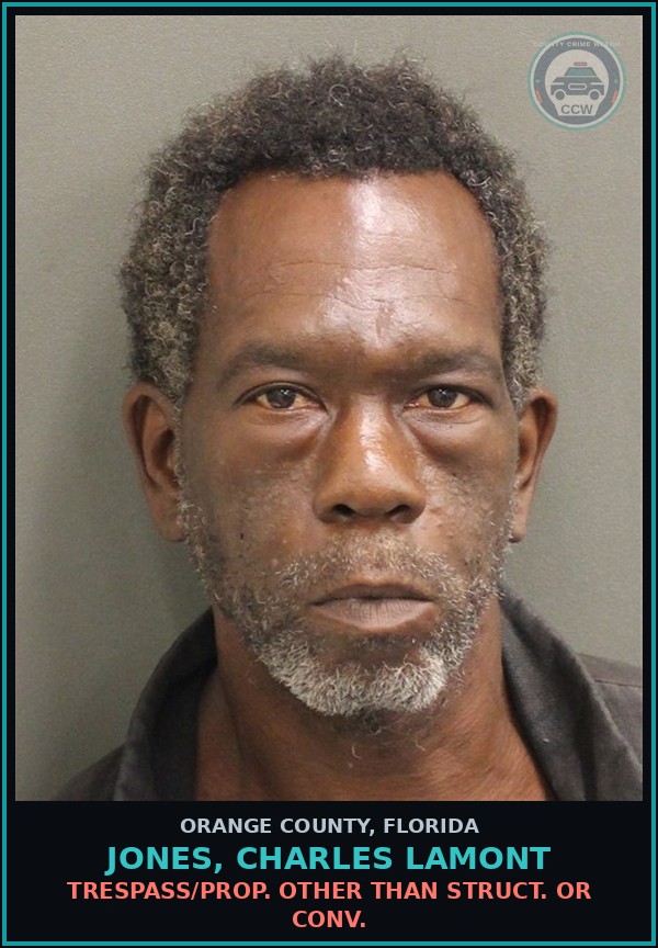 Booking mugshot of JONES, CHARLES LAMONT in Orange County
