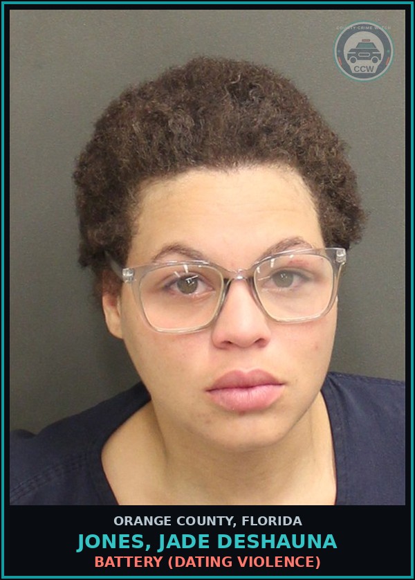 Booking mugshot of JONES, JADE DESHAUNA in Orange County
