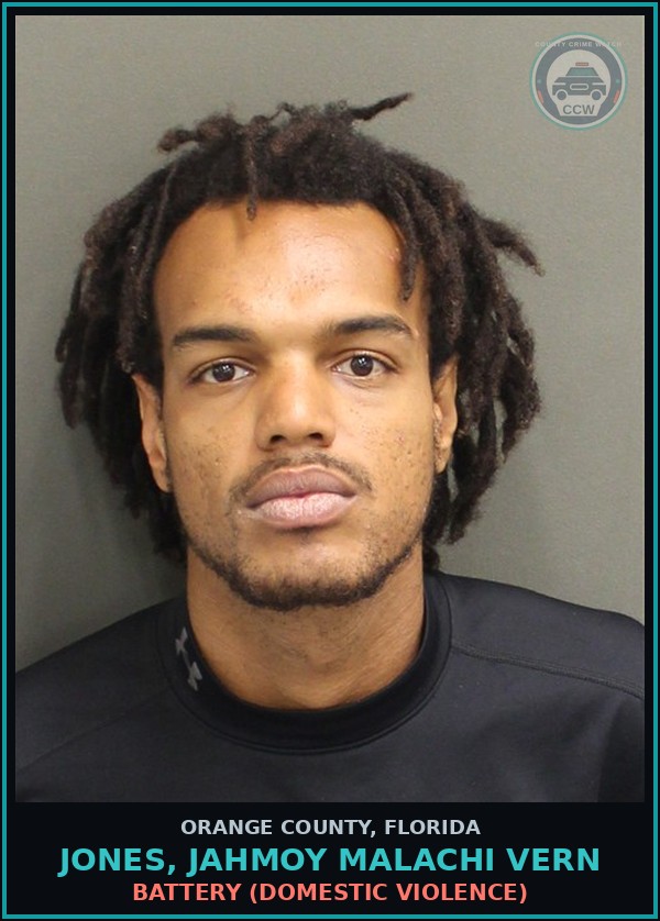 Booking mugshot of JONES, JAHMOY MALACHI VERN in Orange County