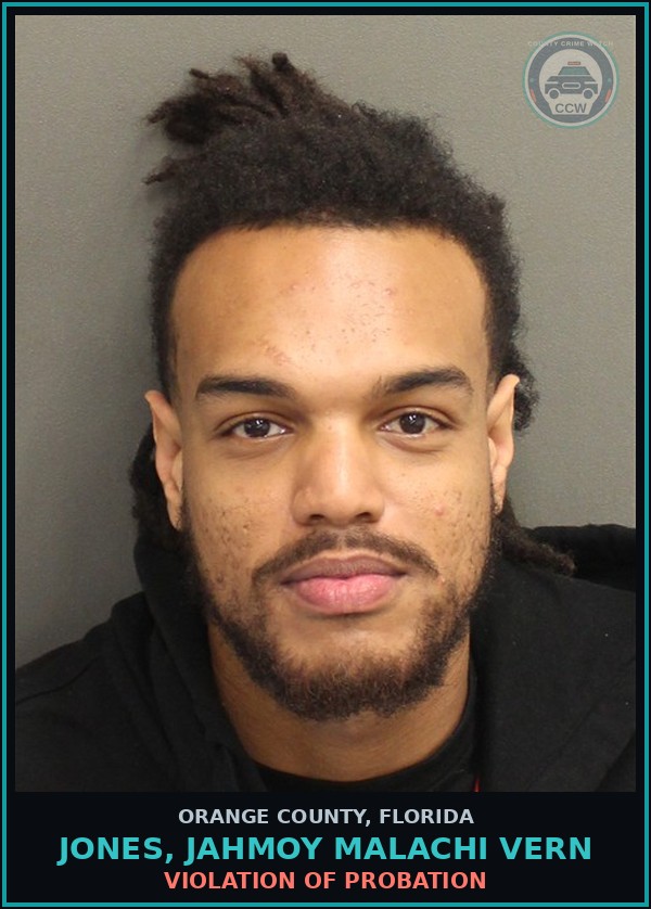 Booking mugshot of JONES, JAHMOY MALACHI VERN in Orange County