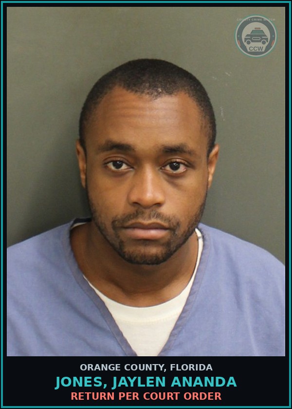 Booking mugshot of JONES, JAYLEN ANANDA in Orange County