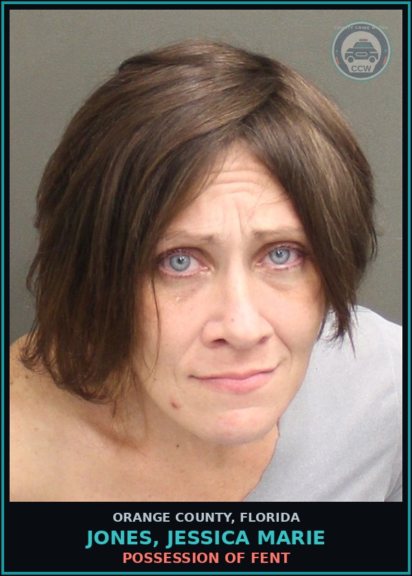 Booking mugshot of JONES, JESSICA MARIE in Orange County
