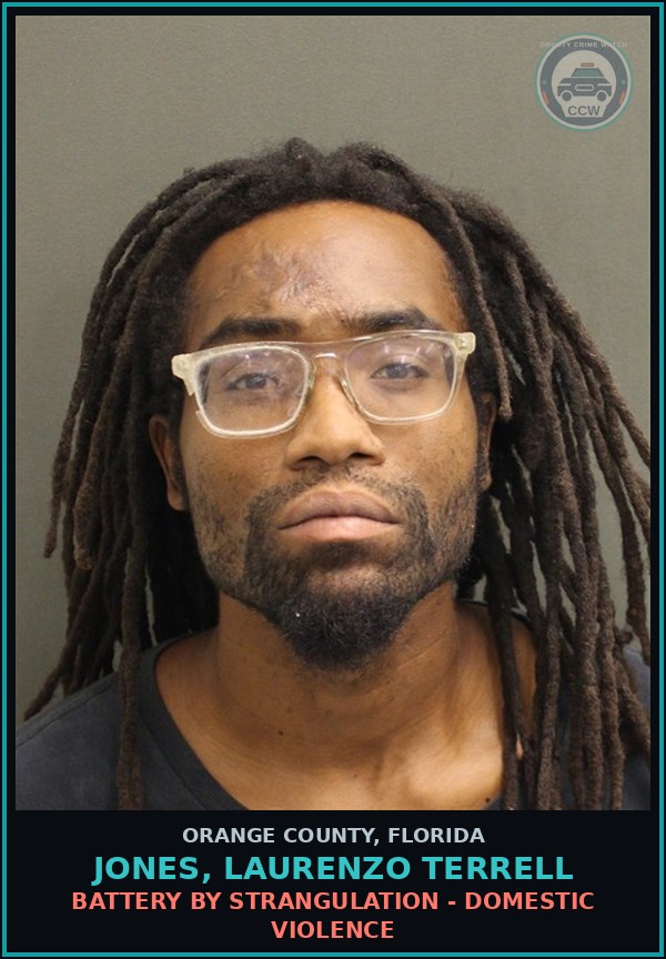 Booking mugshot of JONES, LAURENZO TERRELL in Orange County