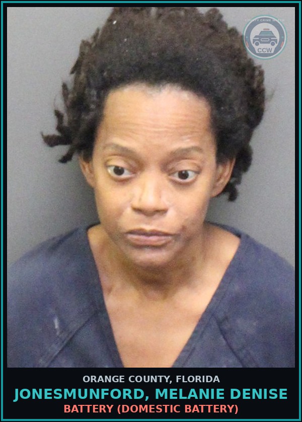 Booking mugshot of JONESMUNFORD, MELANIE DENISE in Orange County
