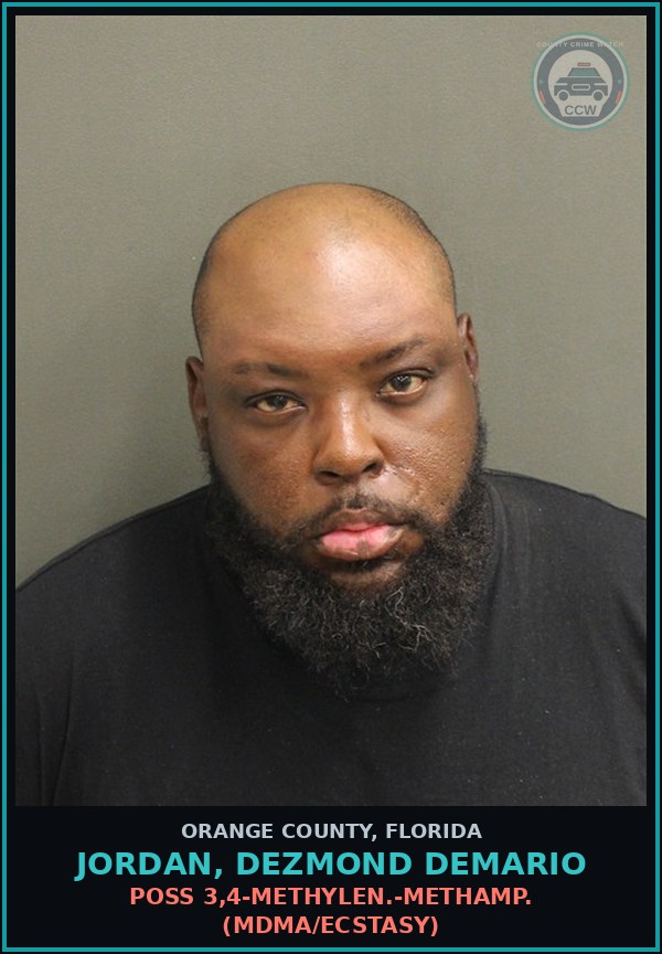 Booking mugshot of JORDAN, DEZMOND DEMARIO in Orange County