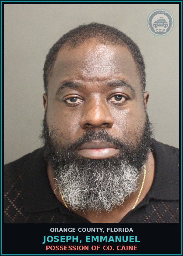 Booking mugshot of JOSEPH, EMMANUEL in Orange County