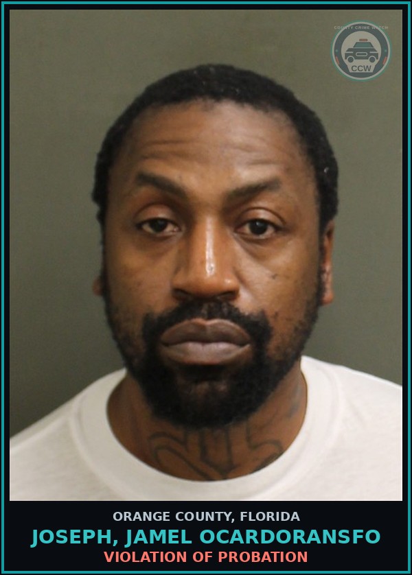Booking mugshot of JOSEPH, JAMEL OCARDORANSFO in Orange County