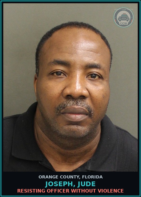 Booking mugshot of JOSEPH, JUDE in Orange County