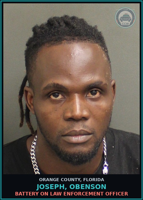 Booking mugshot of JOSEPH, OBENSON in Orange County