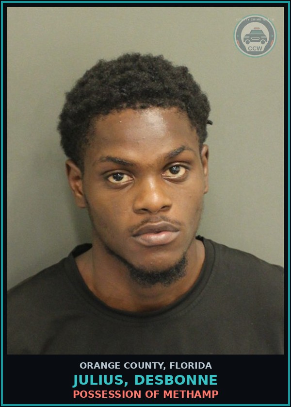 Booking mugshot of JULIUS, DESBONNE in Orange County
