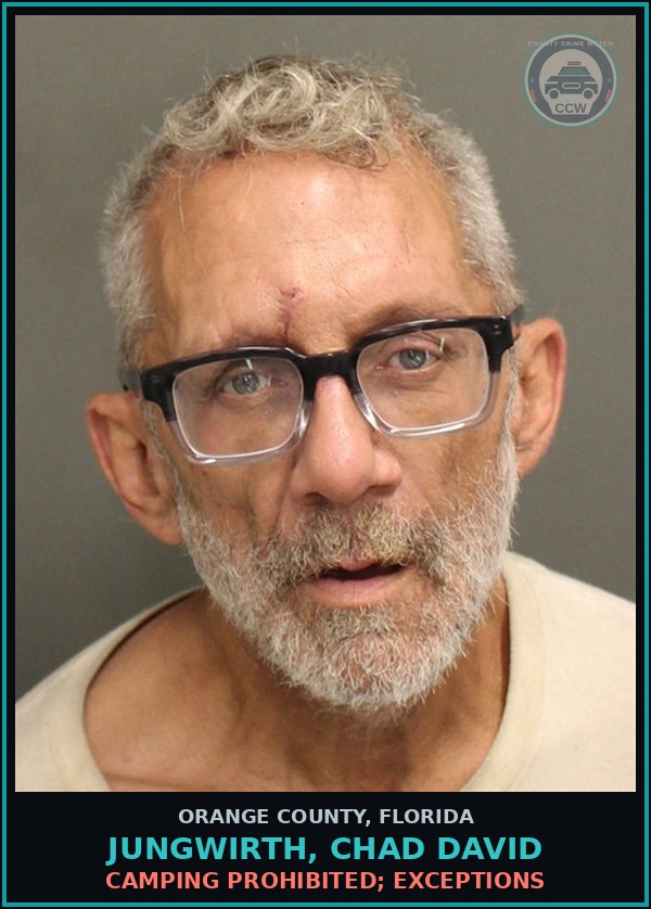 Booking mugshot of JUNGWIRTH, CHAD DAVID in Orange County