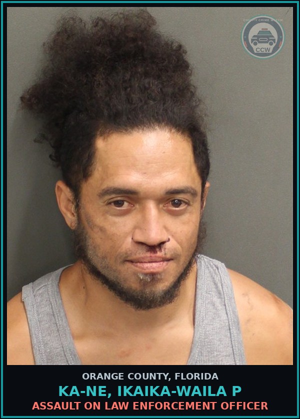 Booking mugshot of KA-NE, IKAIKA-WAILA P in Orange County