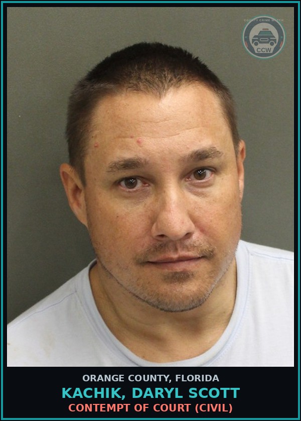 Booking mugshot of KACHIK, DARYL SCOTT in Orange County