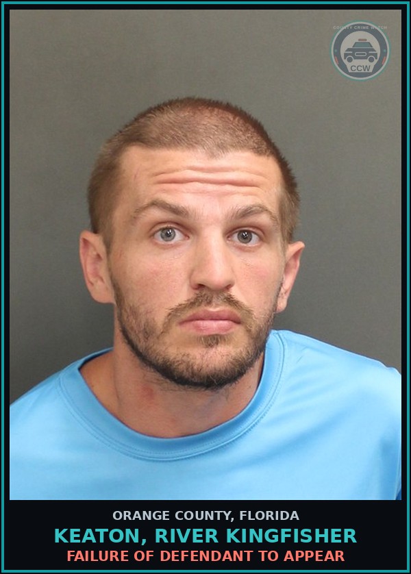 Booking mugshot of KEATON, RIVER KINGFISHER in Orange County