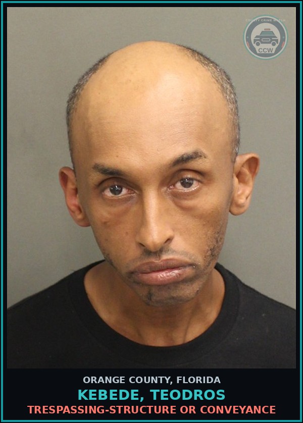 Booking mugshot of KEBEDE, TEODROS in Orange County