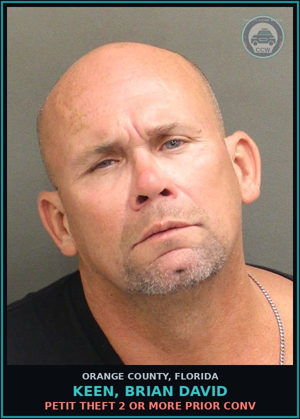 Booking mugshot of KEEN, BRIAN DAVID in Orange County