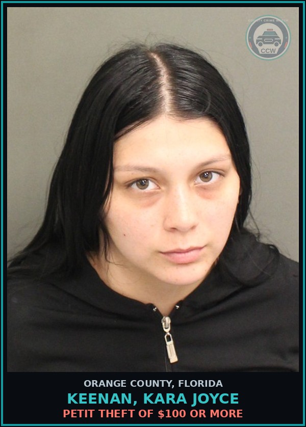 Booking mugshot of KEENAN, KARA JOYCE in Orange County