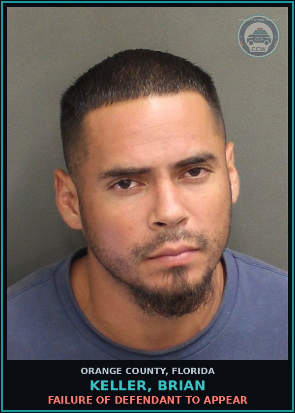 Booking mugshot of KELLER, BRIAN in Orange County