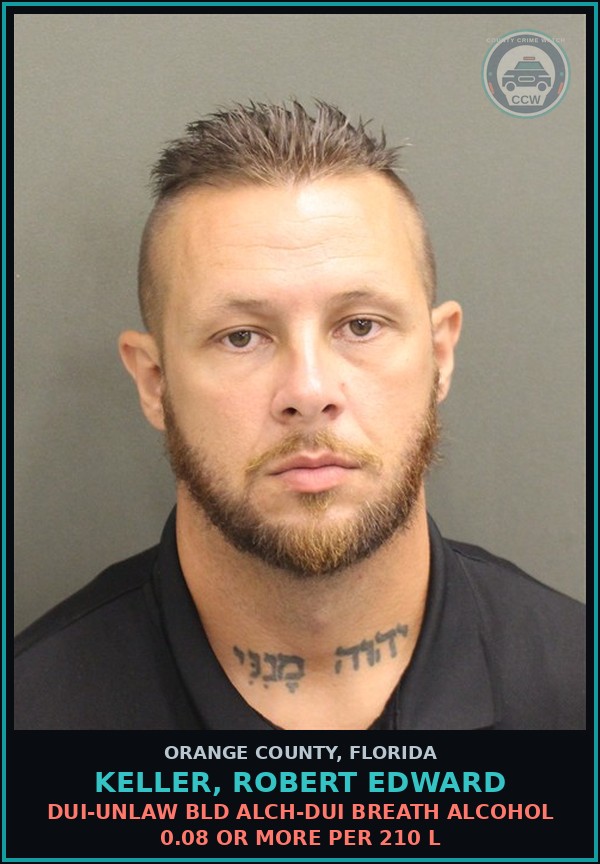 Booking mugshot of KELLER, ROBERT EDWARD in Orange County