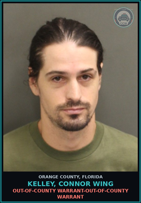 Booking mugshot of KELLEY, CONNOR WING in Orange County