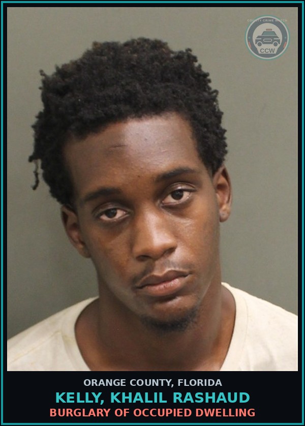Booking mugshot of KELLY, KHALIL RASHAUD in Orange County
