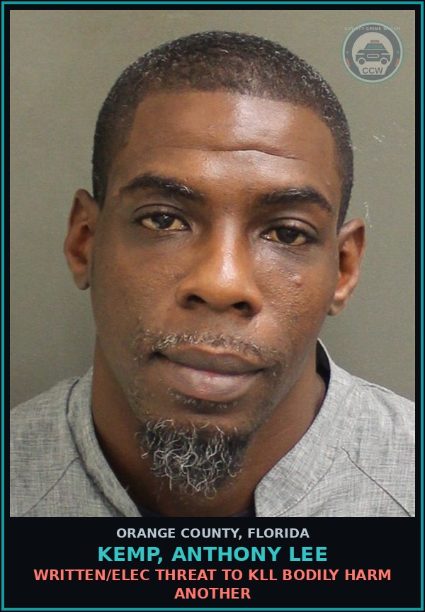 Booking mugshot of KEMP, ANTHONY LEE in Orange County