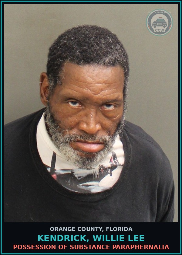 Booking mugshot of KENDRICK, WILLIE LEE in Orange County