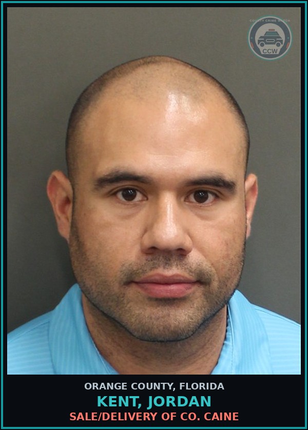 Booking mugshot of KENT, JORDAN in Orange County