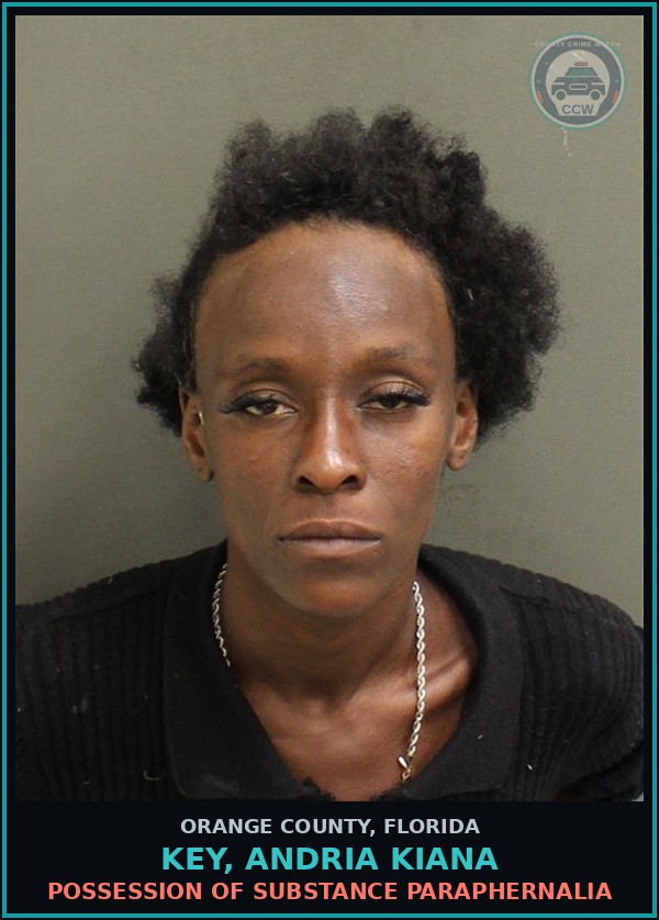 Booking mugshot of KEY, ANDRIA KIANA in Orange County