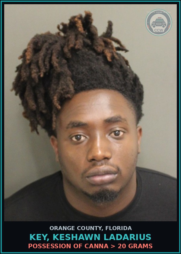 Booking mugshot of KEY, KESHAWN LADARIUS in Orange County