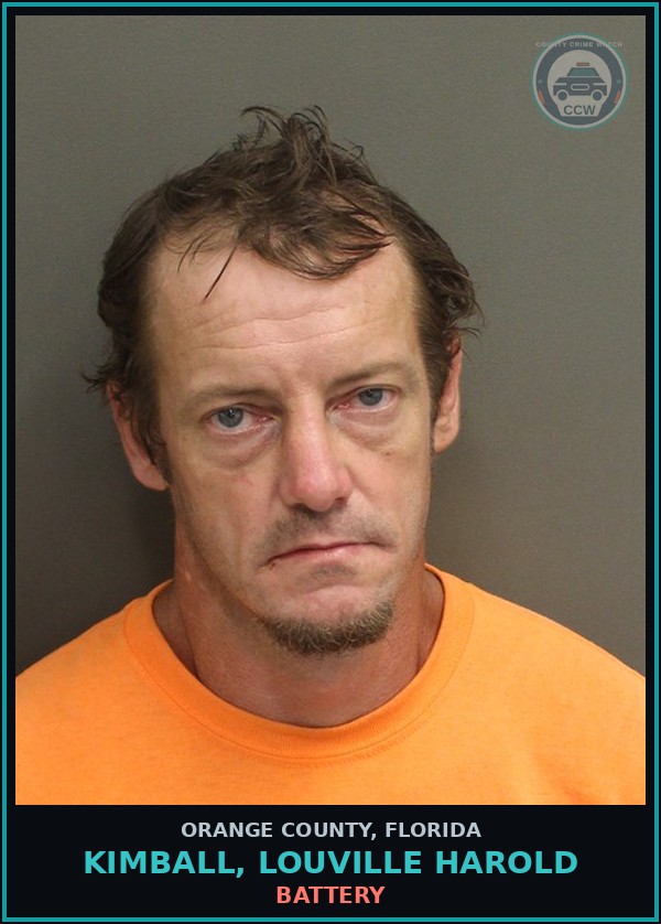 Booking mugshot of KIMBALL, LOUVILLE HAROLD in Orange County