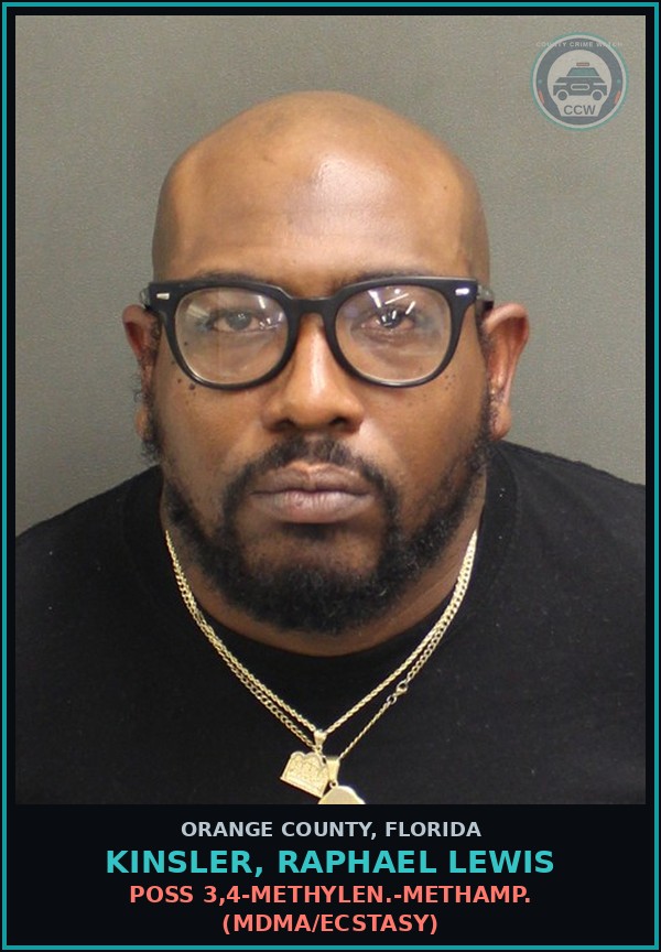 Booking mugshot of KINSLER, RAPHAEL LEWIS in Orange County