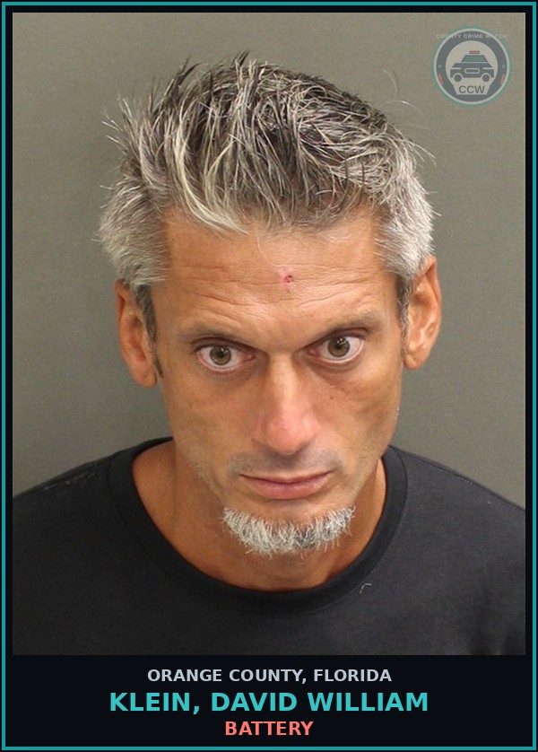 Booking mugshot of KLEIN, DAVID WILLIAM in Orange County