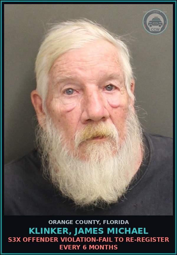 Booking mugshot of KLINKER, JAMES MICHAEL in Orange County