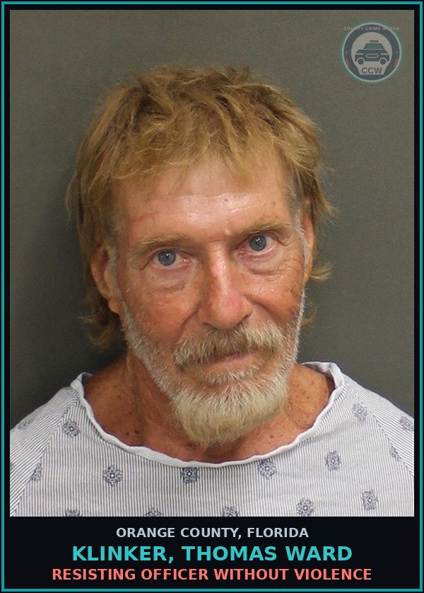 Booking mugshot of KLINKER, THOMAS WARD in Orange County