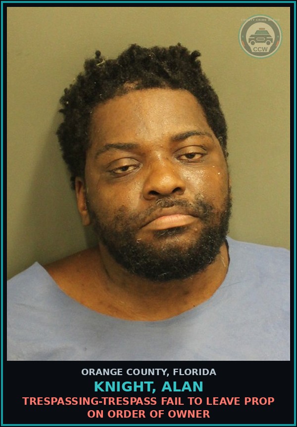 Booking mugshot of KNIGHT, ALAN in Orange County