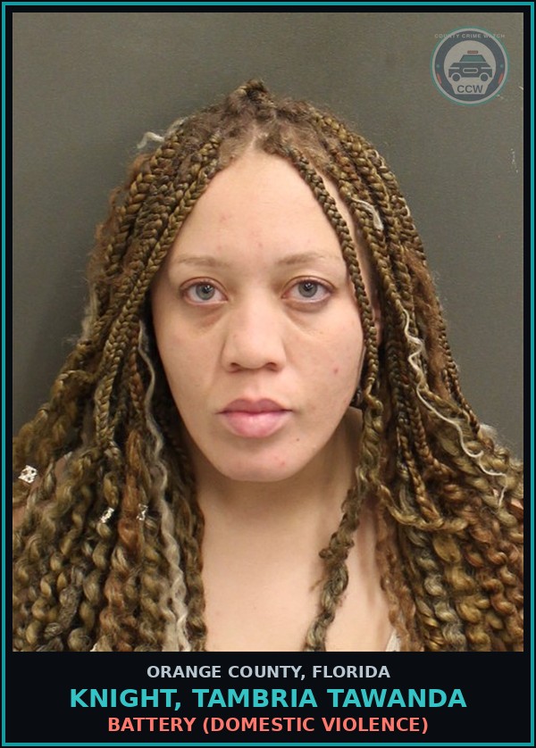 Booking mugshot of KNIGHT, TAMBRIA TAWANDA in Orange County