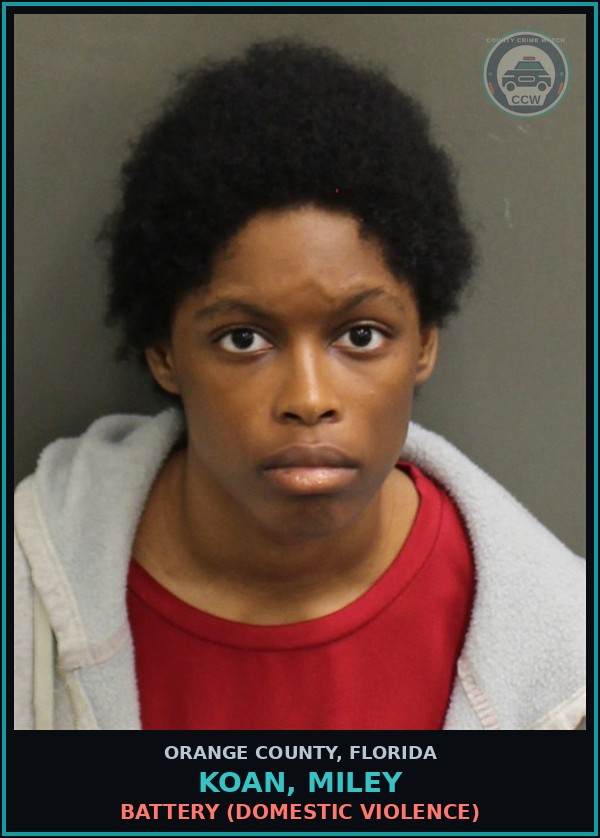 Booking mugshot of KOAN, MILEY in Orange County
