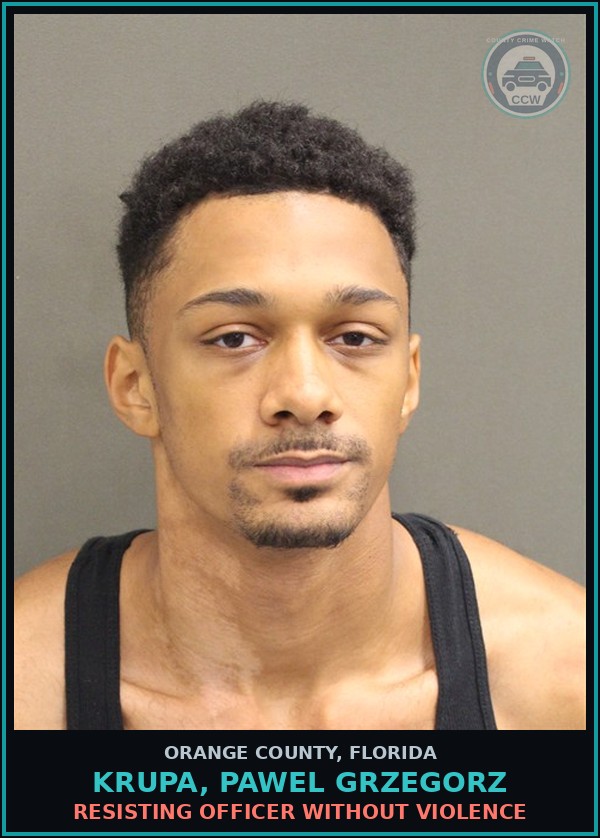 Booking mugshot of KRUPA, PAWEL GRZEGORZ in Orange County