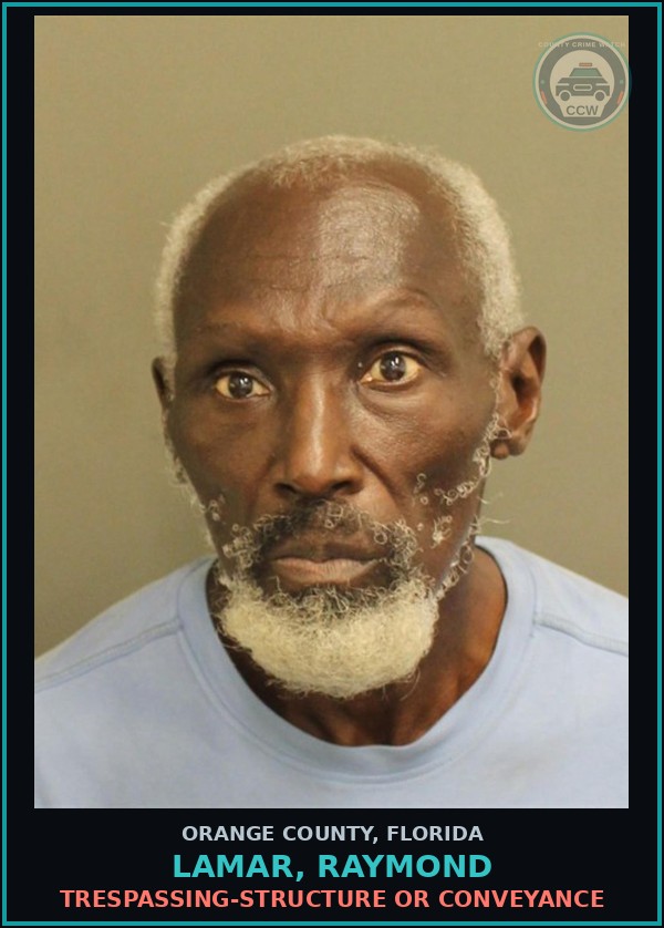 Booking mugshot of LAMAR, RAYMOND in Orange County